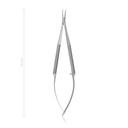 Needle holder BARRAQUER, 10 x 1 mm, L 13.5 cm, curved, standard, without ratchet