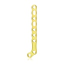 EickLoxx Small Contour 2.2, hockey plate left, 9 holes, system 1.7/2.3mm, yellow, 11 x 58 mm