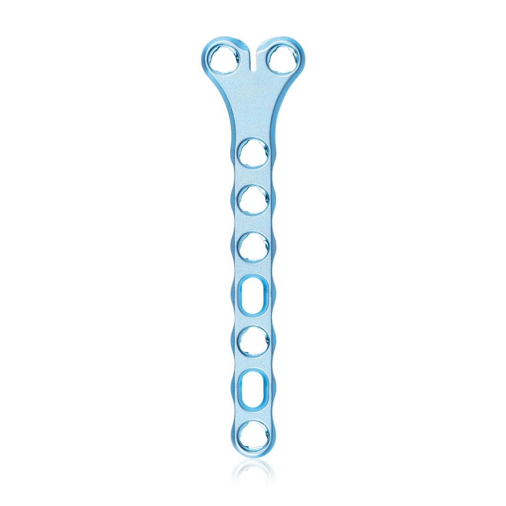 EickLoxx Small Contour 3.0, Y-plate, 9-hole, system 2.7/3.5mm, light blue, 18 x 72 mm