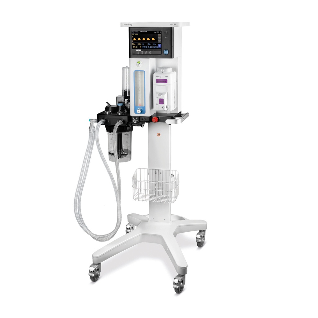 Clearance: Set: Mindray Veta 5 Advanced Anaesthesia Machine + Oxyvet 3 + Mounting Plate