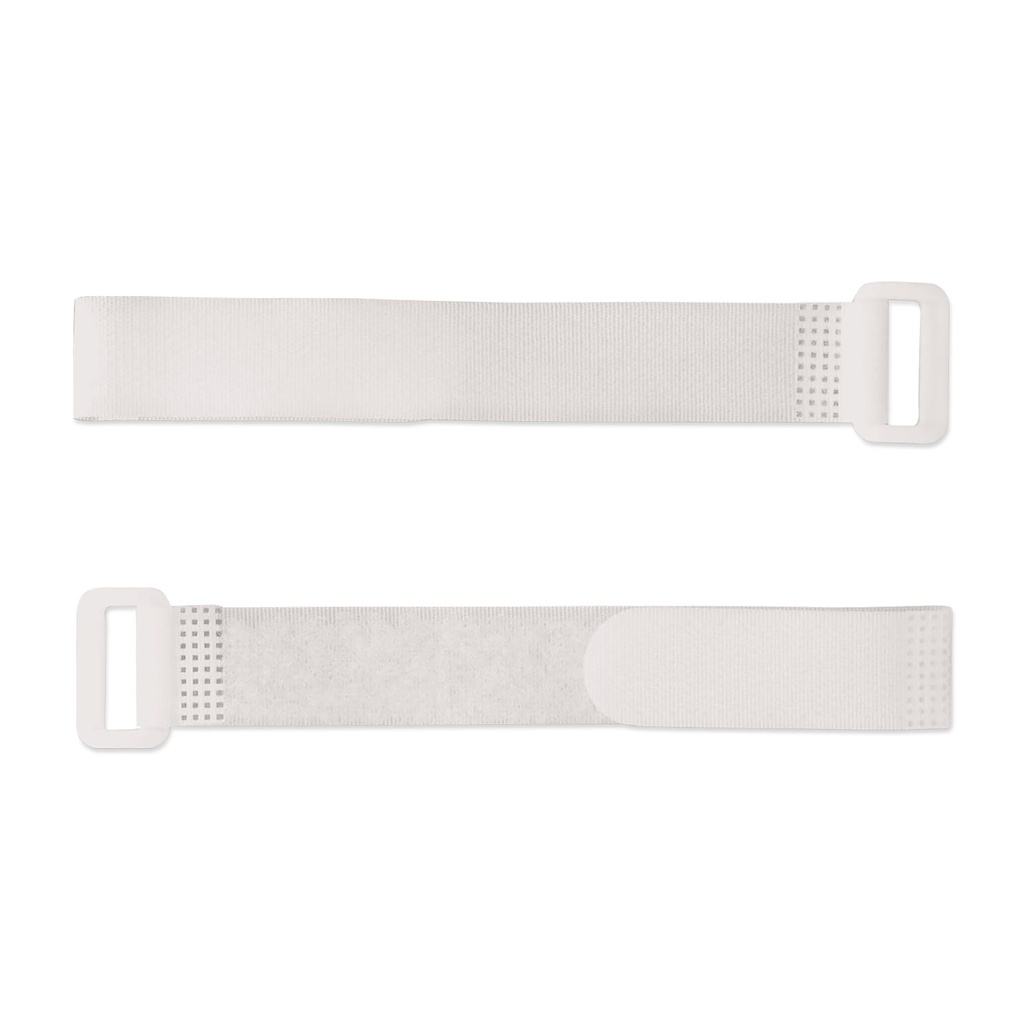 Velcro cable ties, white, length: 32/40 cm