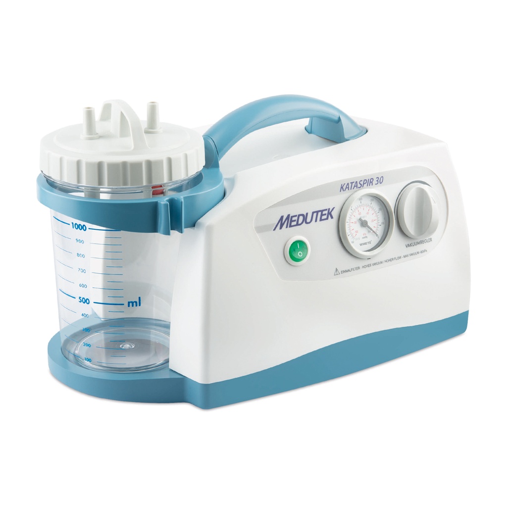 Electric suction pump, portable, up to 40 l/ min, vacuum up to -650 mmHg, suction glass 1000 ml, suction tube