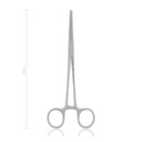 Haemostatic forceps Kocher-Ochsner, straight, 18 cm, 1x2 teeth 