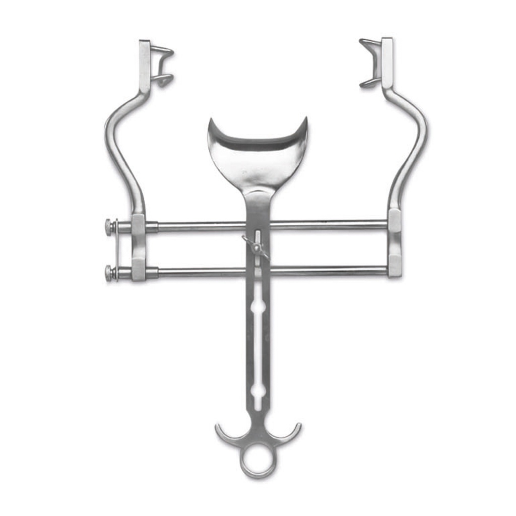 Abdominal retractor Balfour Total Spread: 180 mm Blade Size: 35 x 70 mm