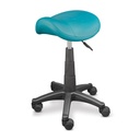 ZWEEZI Operating and treatment saddle chair, height adjust. from 58 to 85 cm saddle seat, EVERGREEN