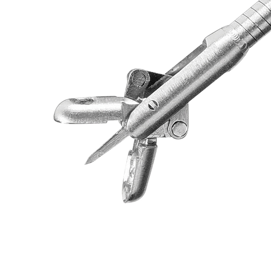 Biopsy forceps with spike, flexible, oval jaw parts, fenestrated, Ø = 1.8 mm, L = 120 cm