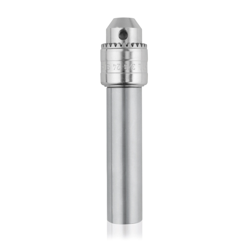 Drill chuck -stainless- for mounting on conventional drills, new model, thread diameter 1.5 cm