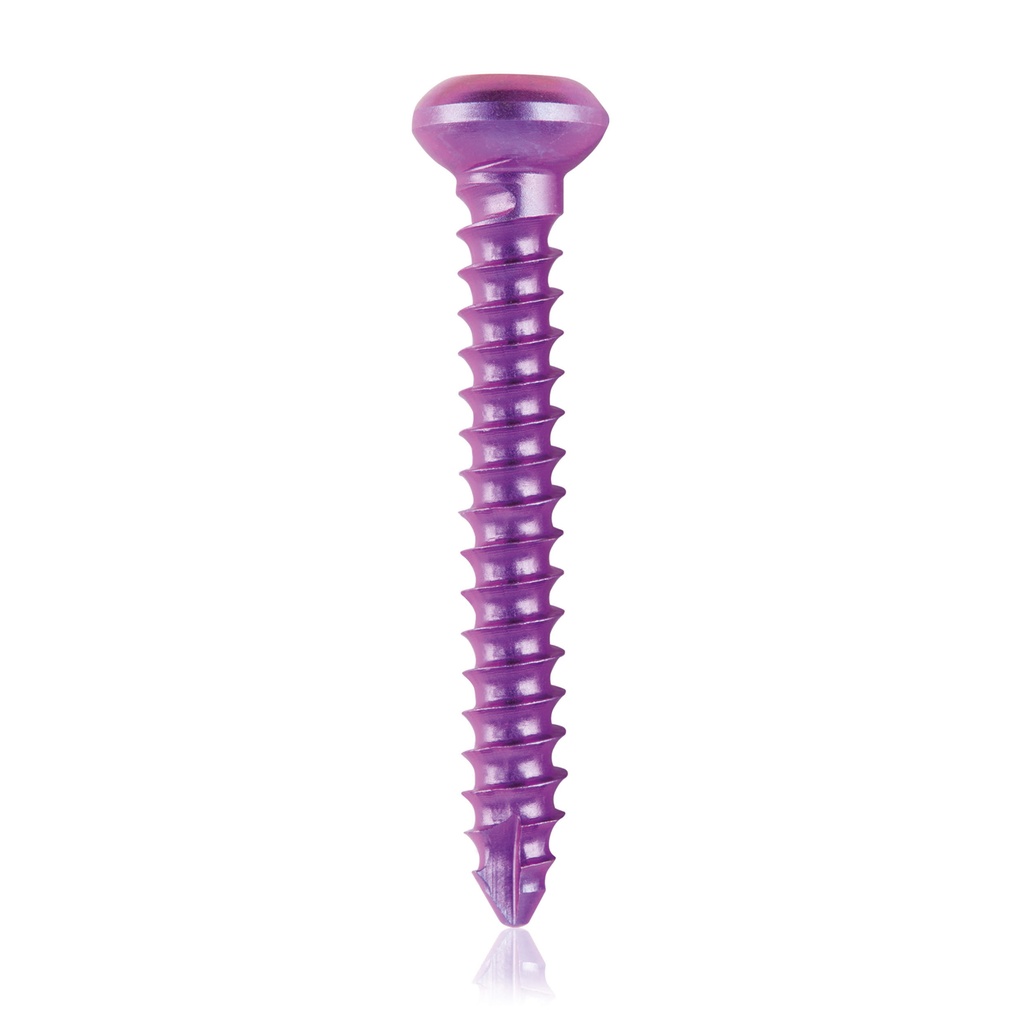 Cortical Screw, D=2,7mm; L=18mm self tapping, titanium 