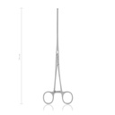 Intestinal forceps Doyen, 24 cm, straight, elastic blades, lengthwise grip