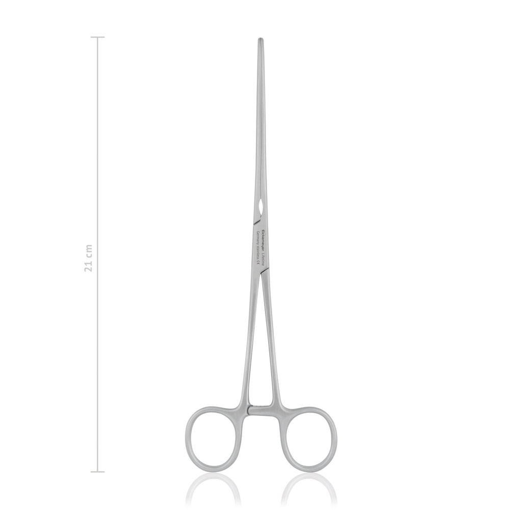 Intestinal forceps MAYO-ROBSON, 21 cm, straight, elastic blades, lengthwise grp 