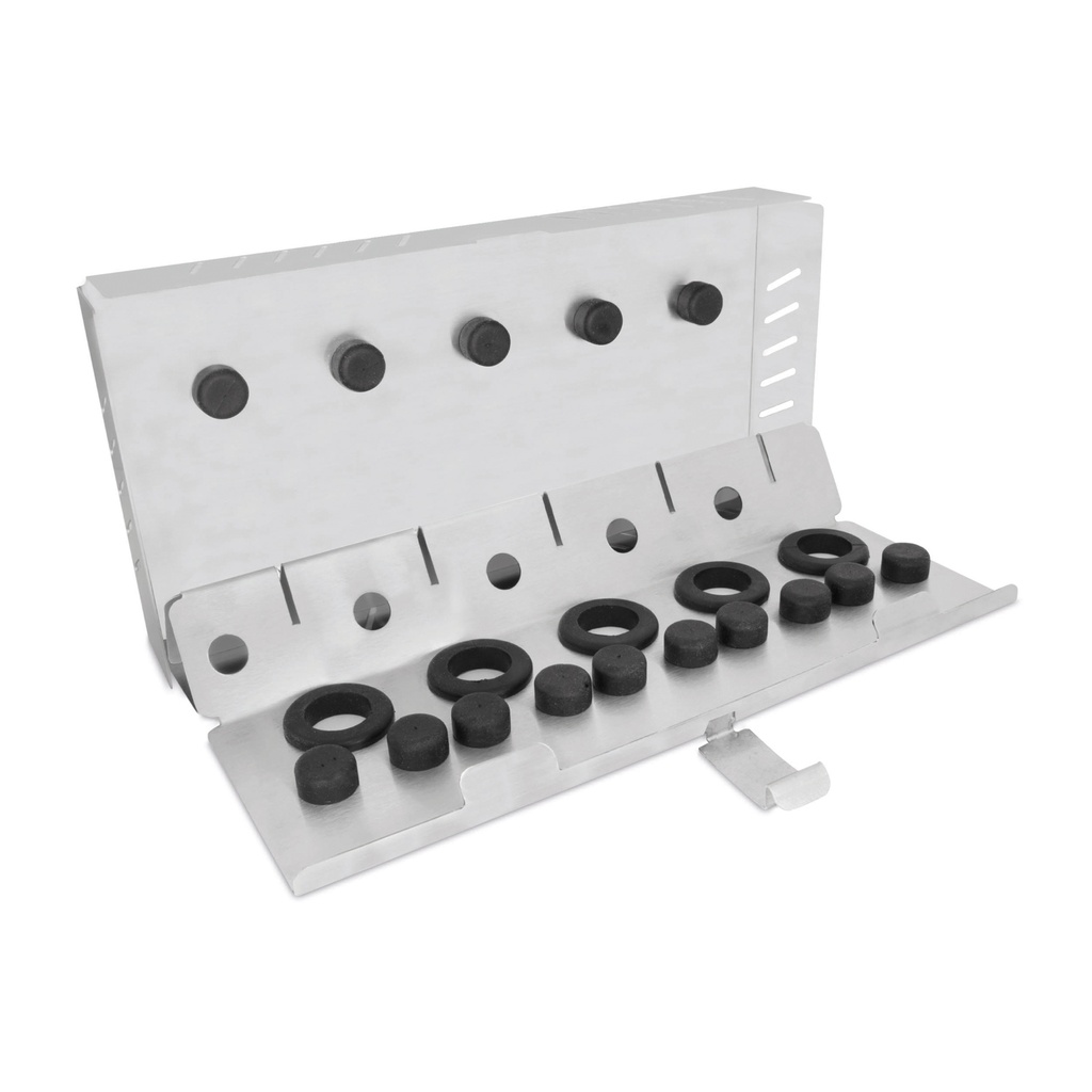 DENTANOMIC sterilisation container with removable tray for up to 5 handles L 28 x W 14 x H 5