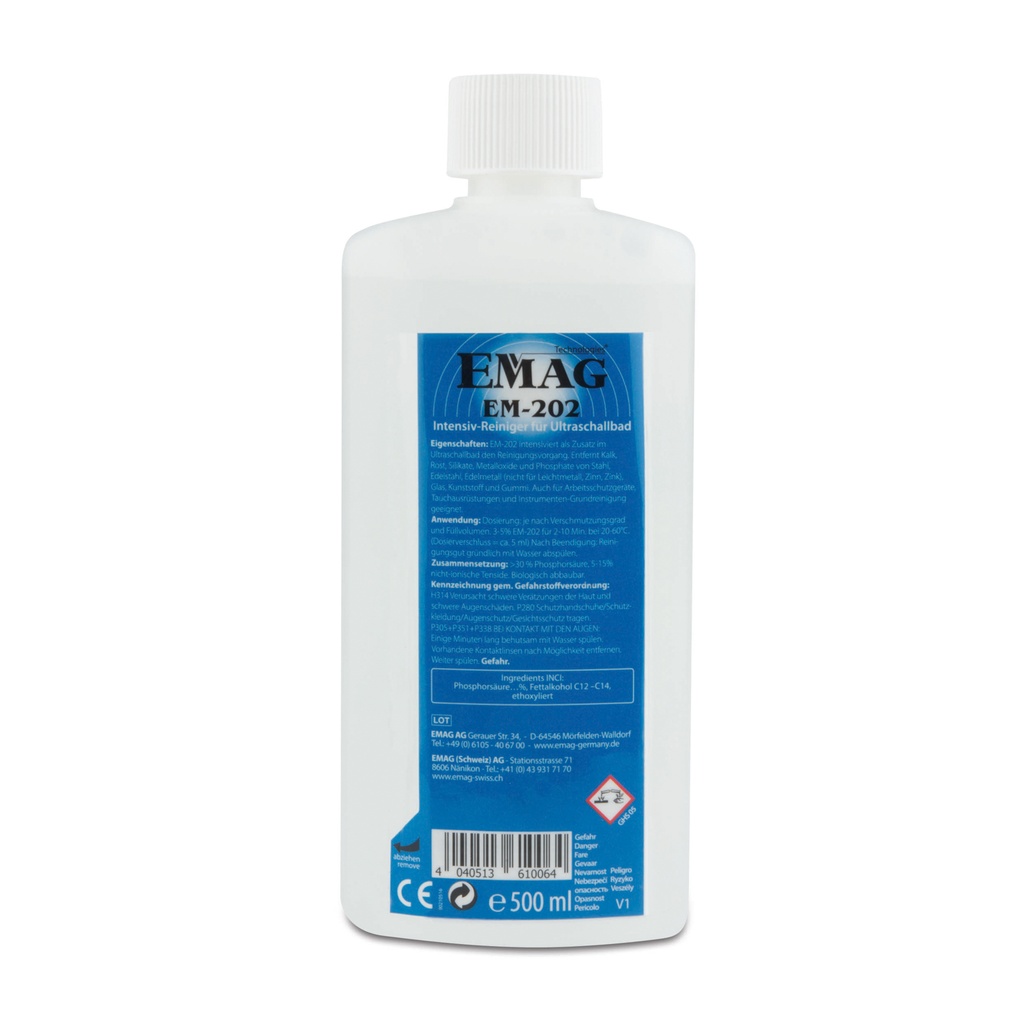 Disinfection cleaner intensive for use in ultrasound cleaner