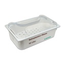 Disinfection bath, with lid and basket, volume = 10 l, 530 x 325 x 150 mm