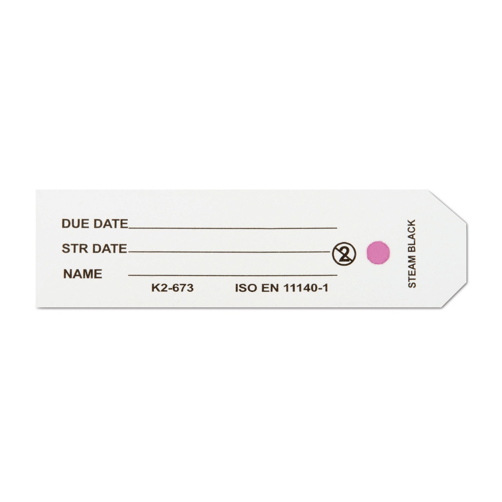 Labels for sterilization containers with indicator, Pack of 100 labels Dimensions (in mm): L 57 x H 17