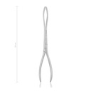 Obstetric forceps Niemand, 28 cm, for dogs 