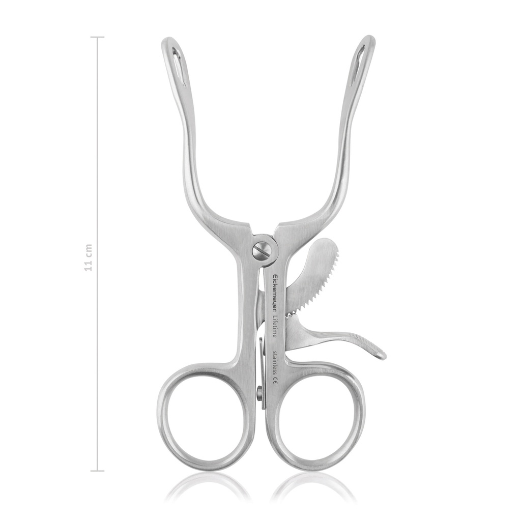 Rodent mouth gag, heavy model, with ratchet, 11 cm 