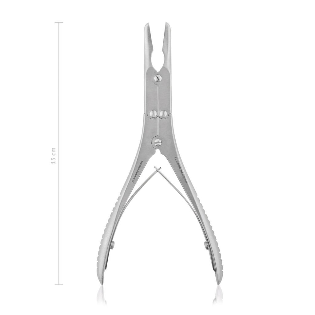 Bone rongeur Böhler, curved, double action, 15 cm, 6" 