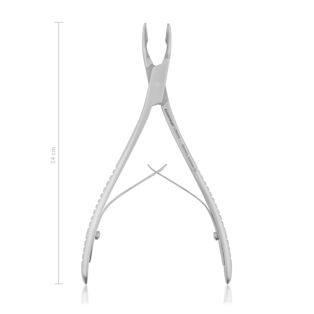 Bone rongeur forceps, extra slim, Mini-Friedmann, 14 cm 