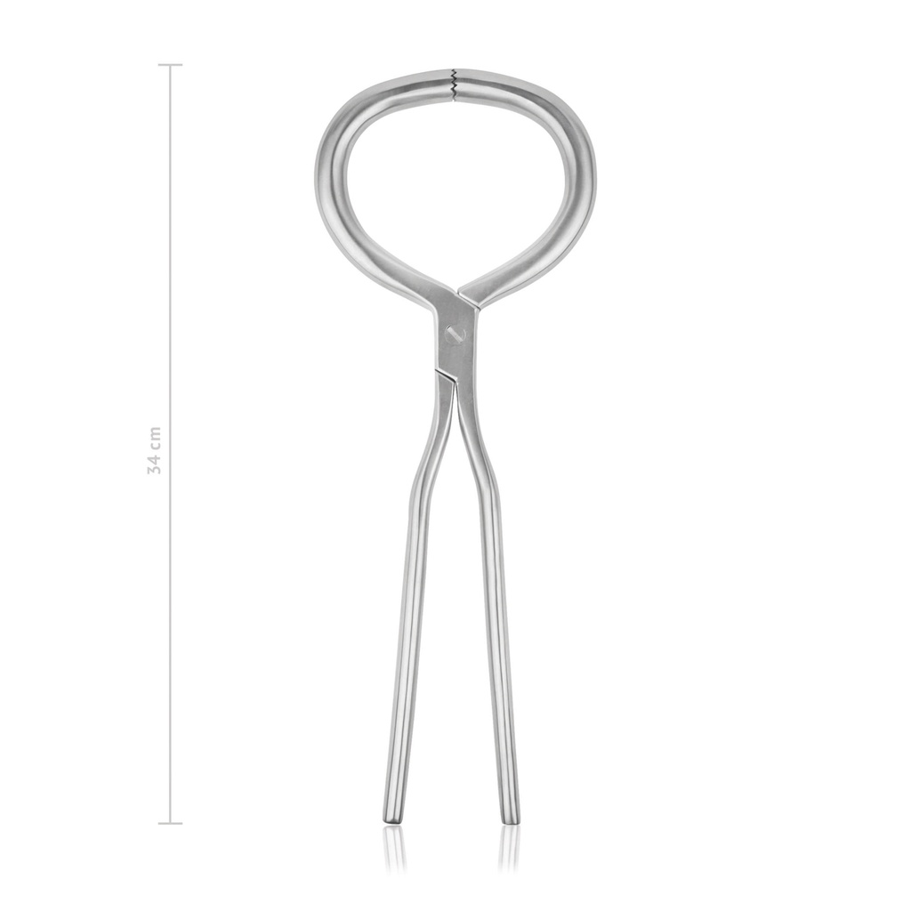 Hoof testing forceps, heavy model, stain -less steel, 34 cm 