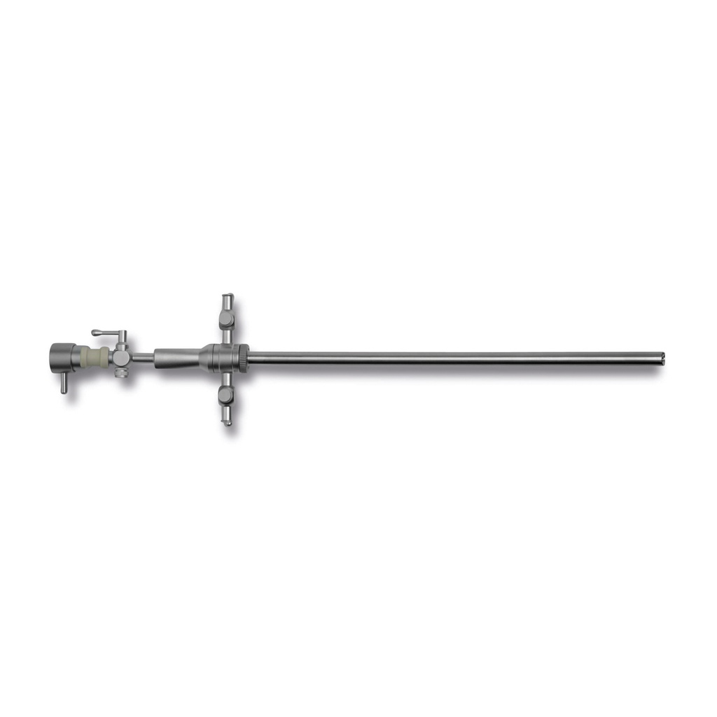 Hysteroscopy sheath, for endoscopes Ø = 4 mm, L = 30.2 cm, with working channel Ø = 2.3 mm,