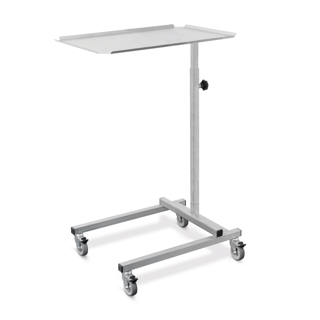 Stainless steel instrument table, 40 x 60 cm 