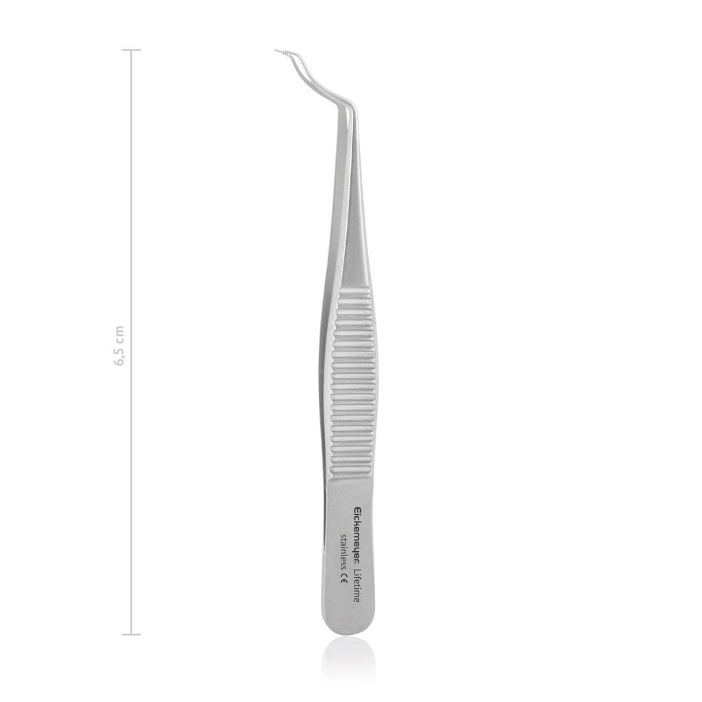 Capsular forceps Hess, double curved, 2 1/2 