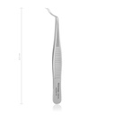 Capsular forceps Hess, double curved, 2 1/2 