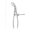 Bone holding forceps, 15 cm, 6, self- centering, Verbrugge 