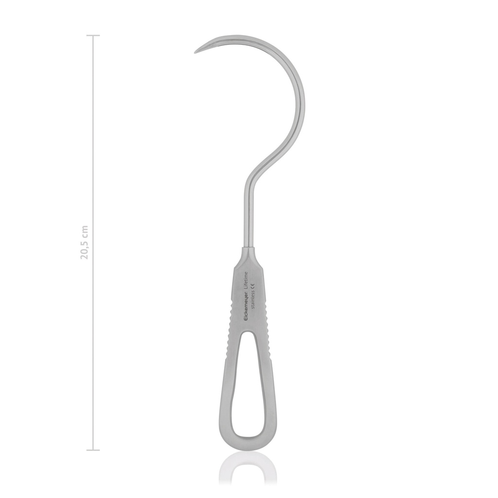 Curved graft passer, 6,0 cm, 8 2/3" 20.5 cm 