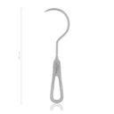 Curved graft passer, 6,0 cm, 8 2/3" 20.5 cm 