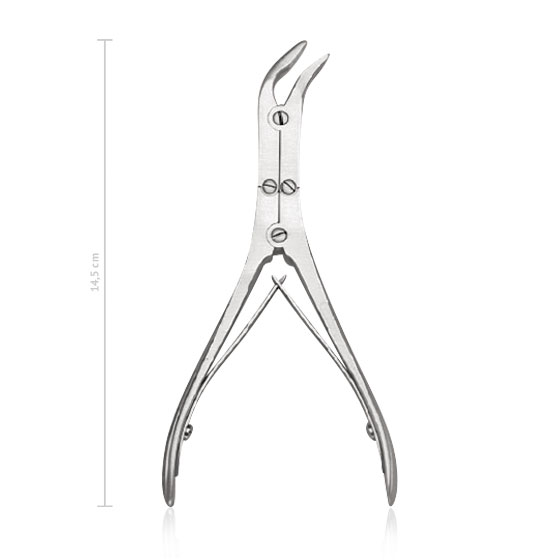 Laminectomy forceps Schneidemann, laterally curved, 15 cm, 6" 