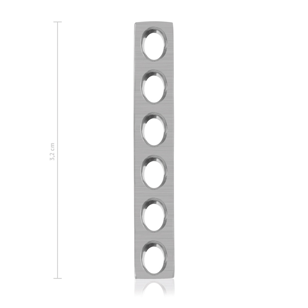 Mini-Plate, 6-holes, 32 mm  