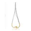 Needle holder Eickemeyer-Grazil, 17 cm, TC, with internal ratchet - delicate 