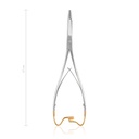 Needle holder Mathieu-Olsen, 17 cm, TC single spring model 