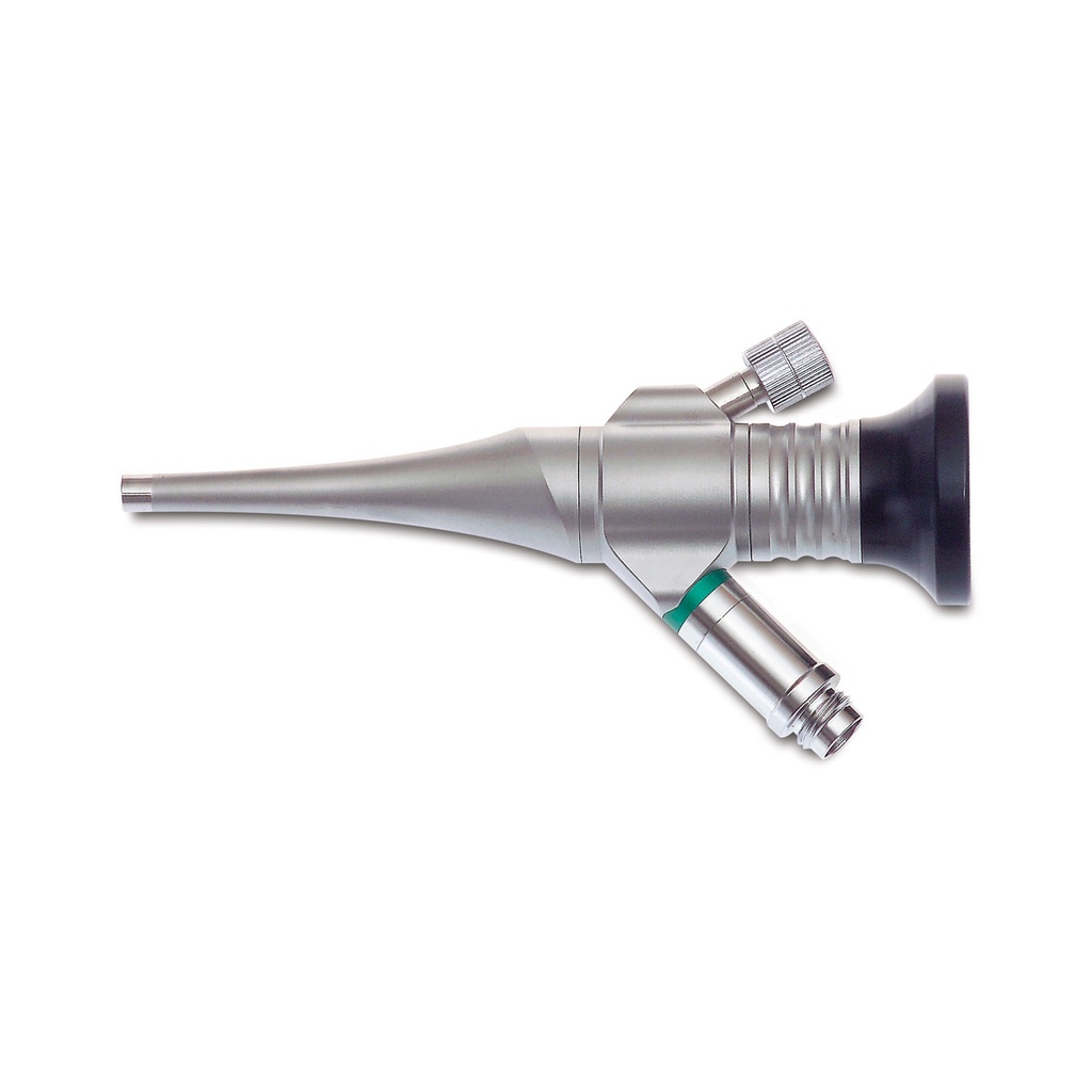 Otoscope, exterior Ø = 5.0 mm, with working channel Ø = 2.0 mm, effective length 5.5 cm,