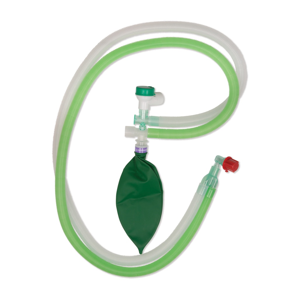 Slangesystem, Mapleson A (Circuit Parallel Lack Breathing System), inkl. 2 ltr. pose, L 1,6 m 