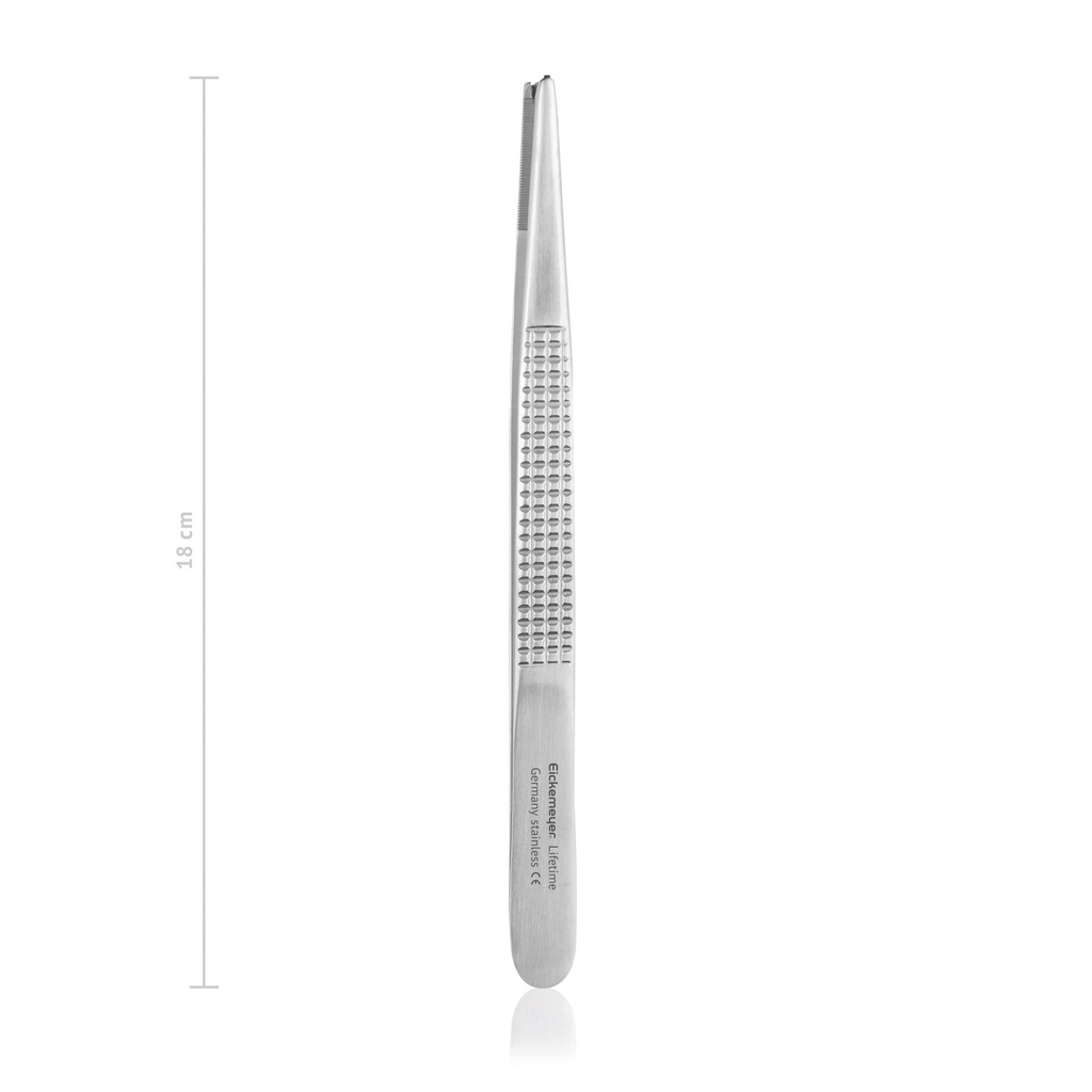 Tissue forceps Bonney, 1x2 teeth, 18 cm, 7", heavy model for thorax and soft tissue surgery