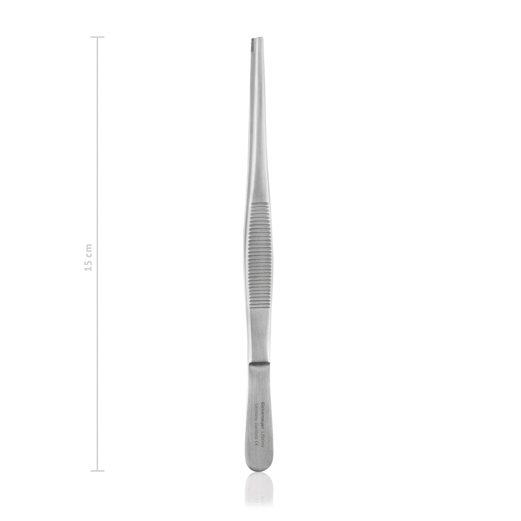 Tissue forceps Brown, 15 cm, with lateral teeth 