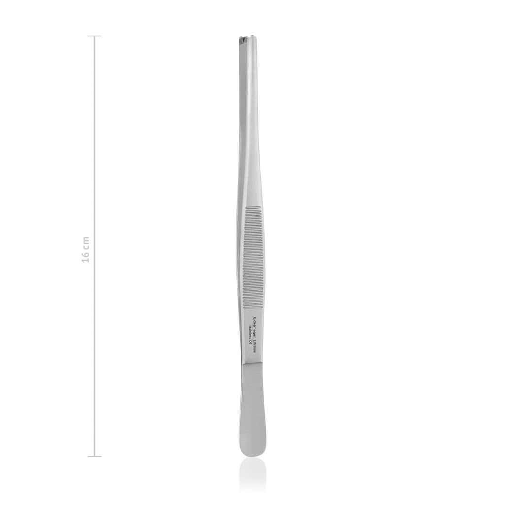 Tissue forceps, 1x2 teeth, 16 cm,  