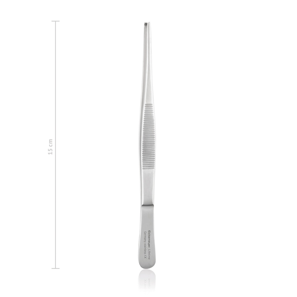 Tissue forceps, 1x2 teeth, 15 cm, heavy model 