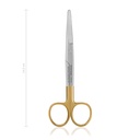 Dissecting scissors Mayo, curved, blunt/blunt, 14,5 cm, TC 