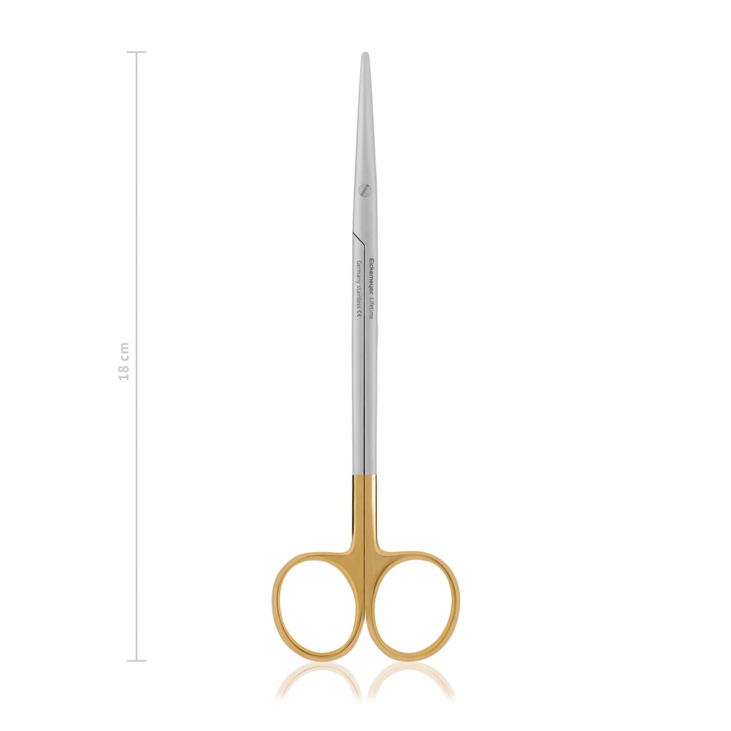 Dissecting scissors Metzenbaum, straight 18 cm, TC 