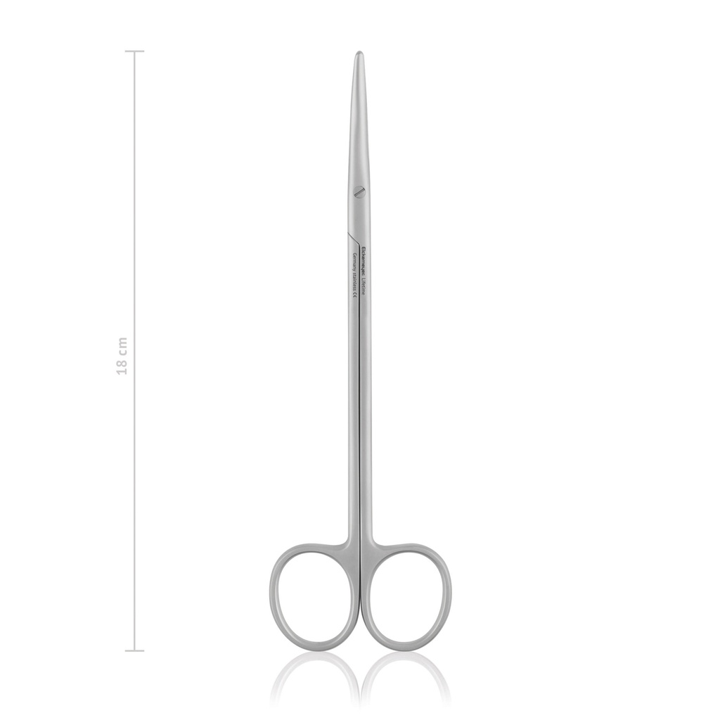 Dissecting scissors Metzenbaum, curved, 18 cm, blunt/blunt 