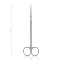 Dissecting scissors Metzenbaum, curved, 18 cm, blunt/blunt 