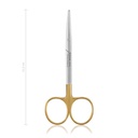 Dissecting scissors, curved, delicate, 11,5 cm,TC 