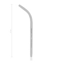 Suction cannula, curved, L = 19 cm  