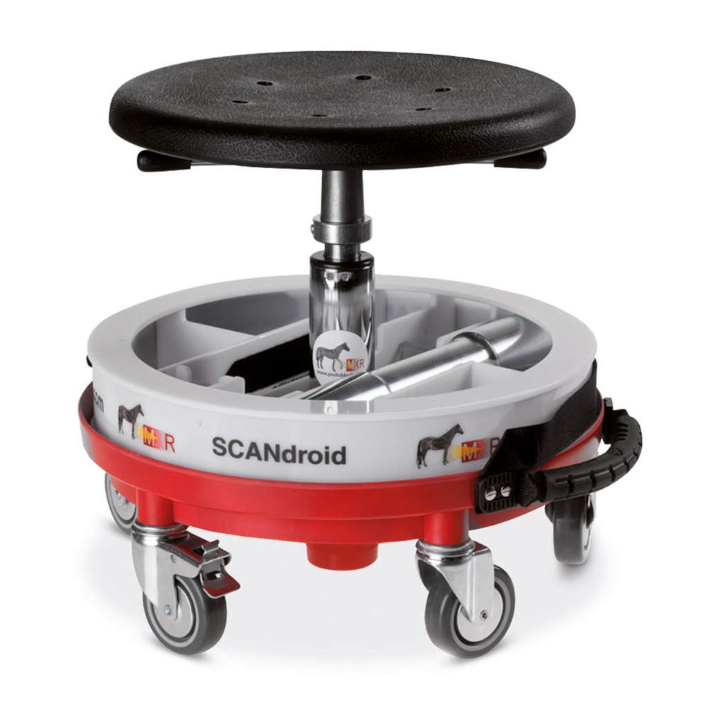 Scandroid low stool, height adjustable  