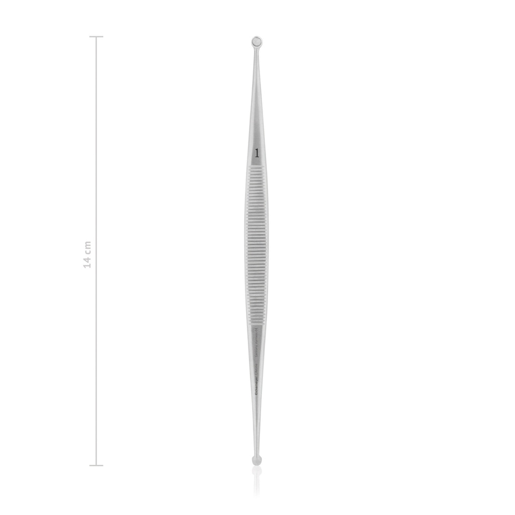 Bone curette Martini, double, 14 cm  