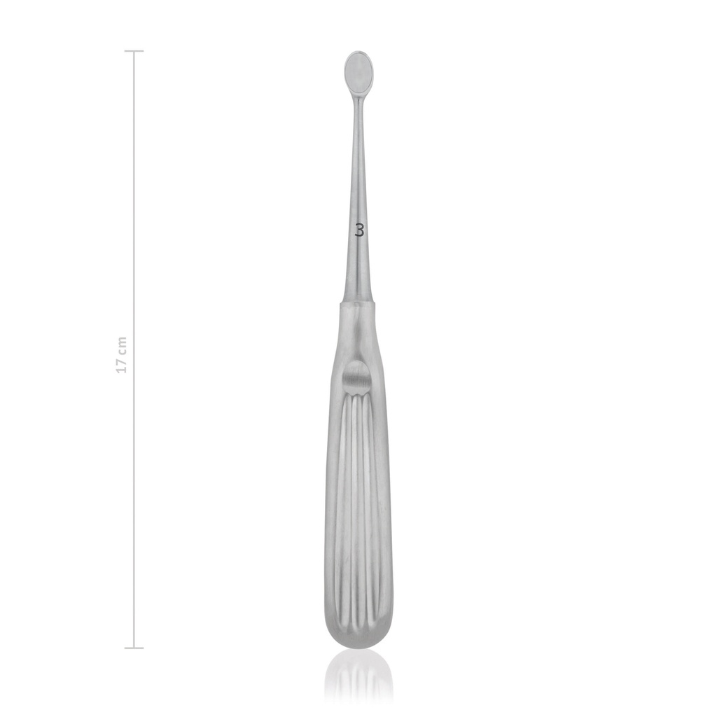 Bone curette Volkmann, fig. 3 width 9 mm 