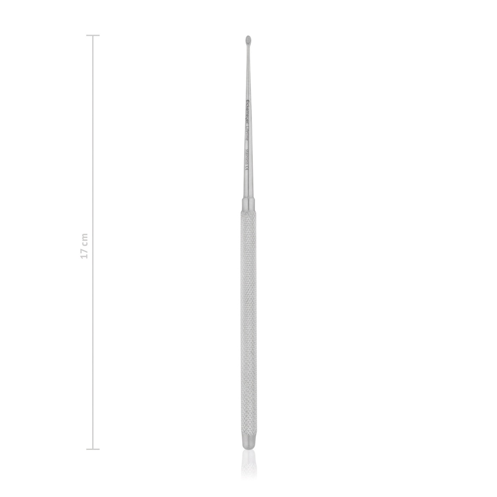 Bone Curette, especially delicate and deep, 17 cm 